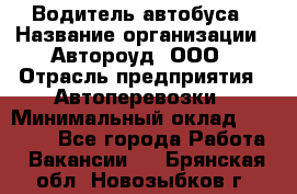 Водитель автобуса › Название организации ­ Автороуд, ООО › Отрасль предприятия ­ Автоперевозки › Минимальный оклад ­ 50 000 - Все города Работа » Вакансии   . Брянская обл.,Новозыбков г.